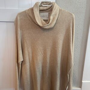 YaYa & Co Beige Turtleneck Sweater
